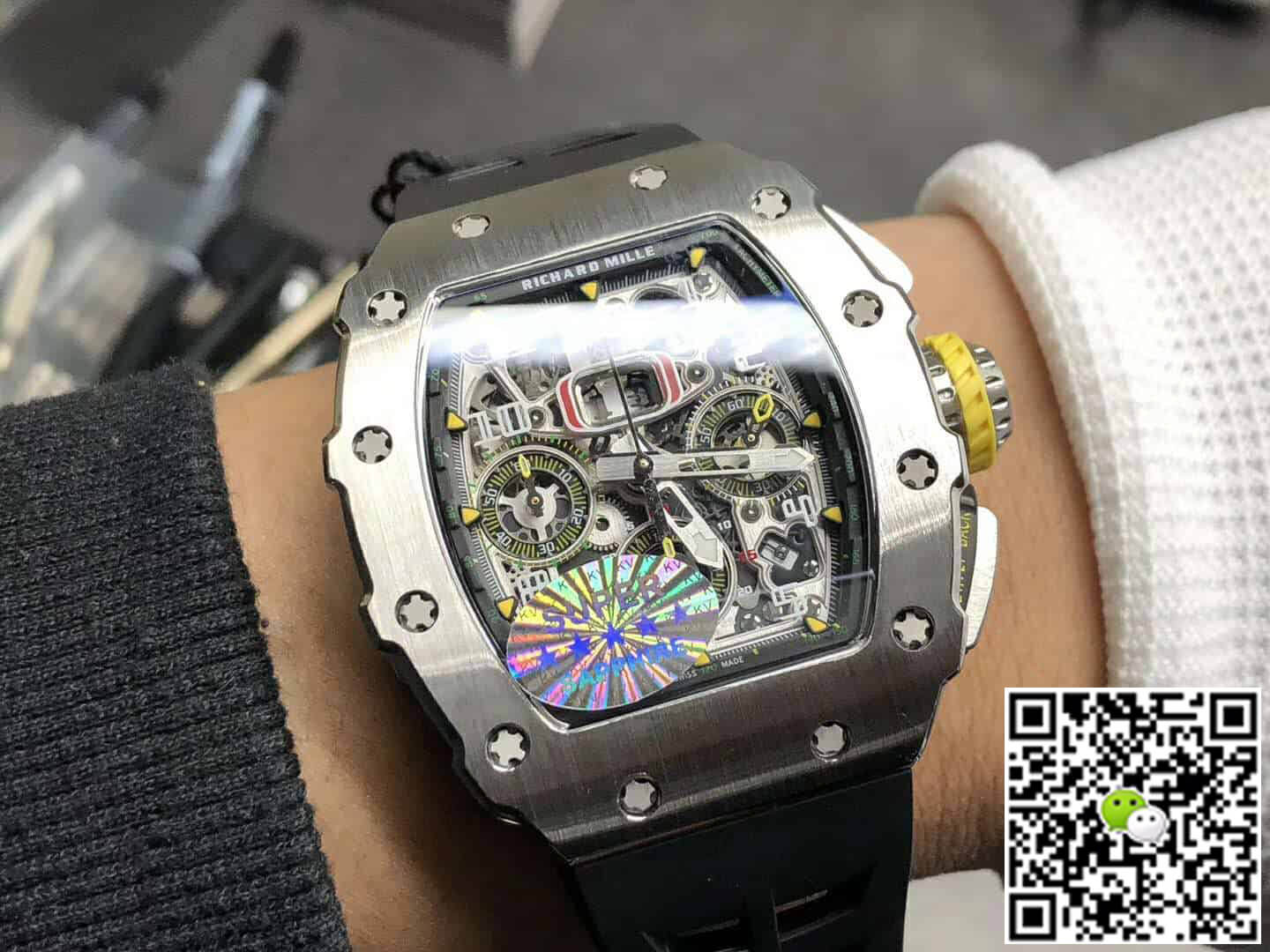 Richard Mille Replica RM11-03 1:1 Best Edition KV Factory Titanium Case Rubber Strap