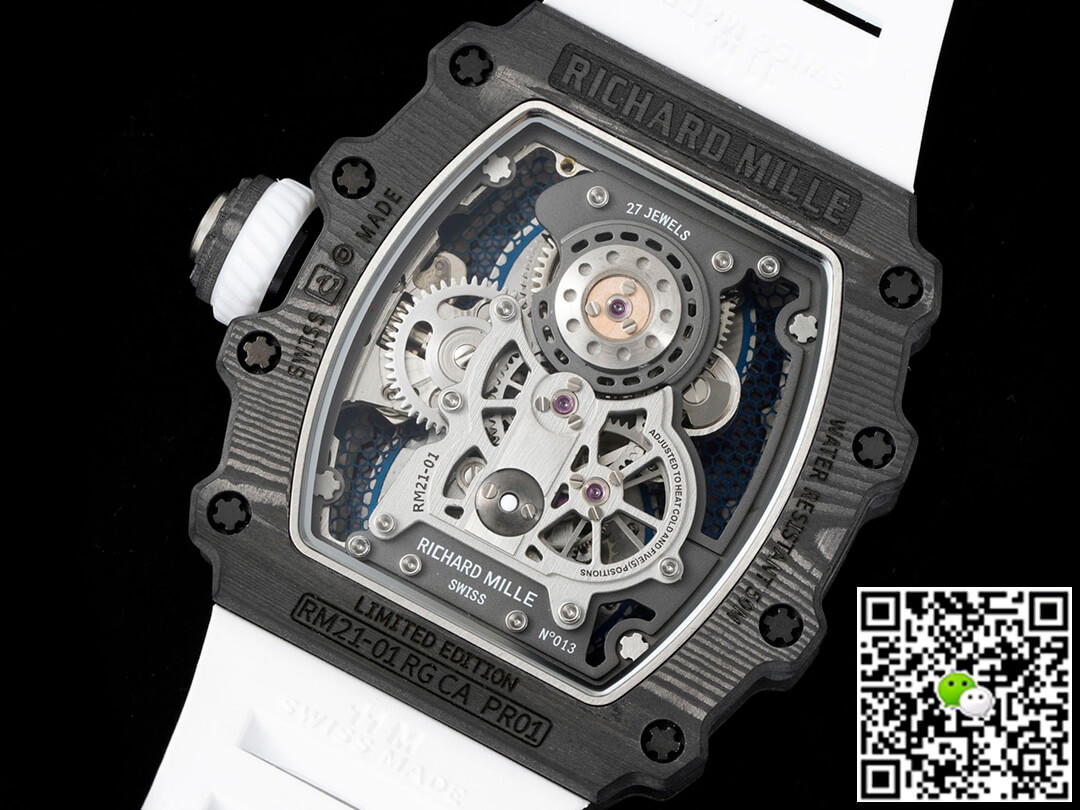 Replica Richard Mille RM21-01 1:1 Best Edition RM Factory Tourbillon Carbon Fiber Bezel