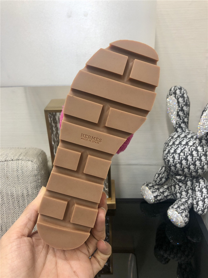 H**me5 Birkin Replica Teddy Fur Slippers