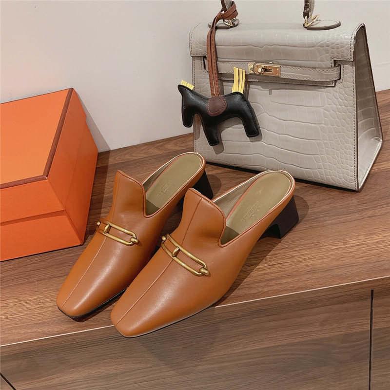 H**me5 muller chunky heel slippers