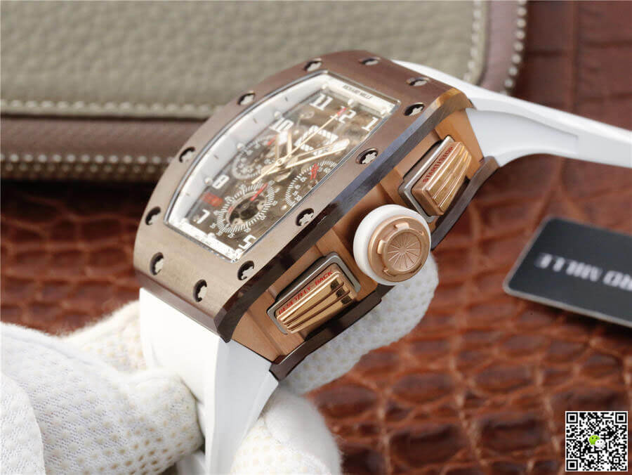 Replica Richard Mille RM011 1:1 Best Edition KV Factory Ceramic White Strap