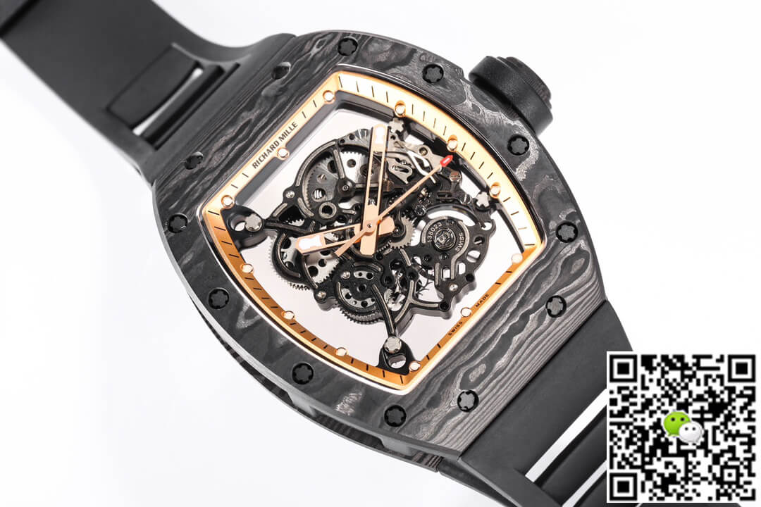 Replica Richard Mille RM055 NTPT 1:1 Best Edition BBR Factory Carbon Fiber Dial