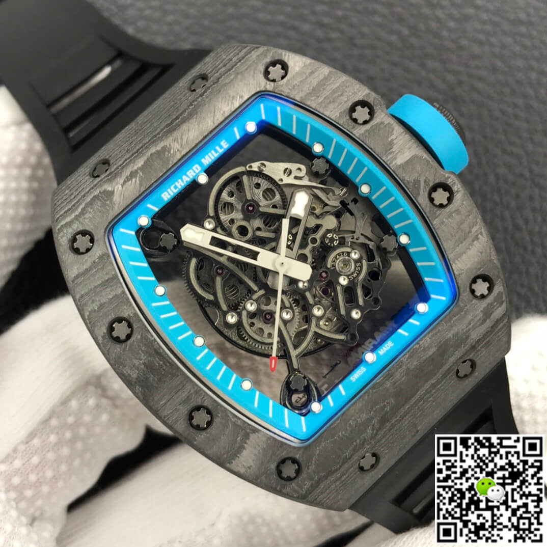 Replica Richard Mille RM055 1:1 Best Edition ZF Factory Carbon Fiber Case