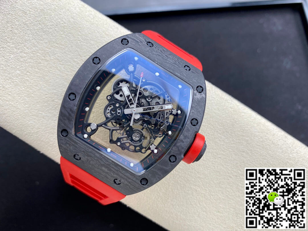 Replica Richard Mille RM-055 1:1 Best Edition BBR Factory Red Strap