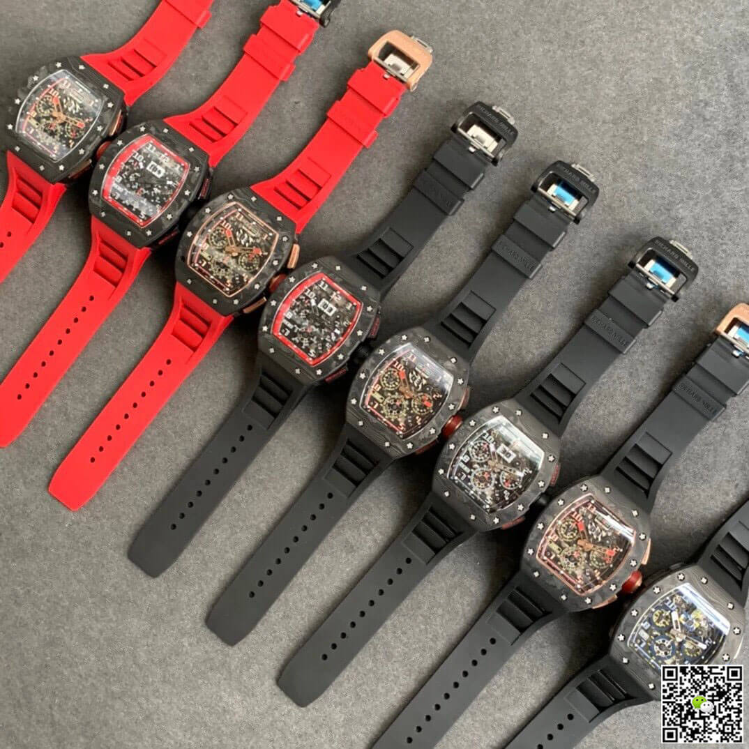 Replica Richard Mille RM011 1:1 Best Edition KV Factory Carbon Fiber Case