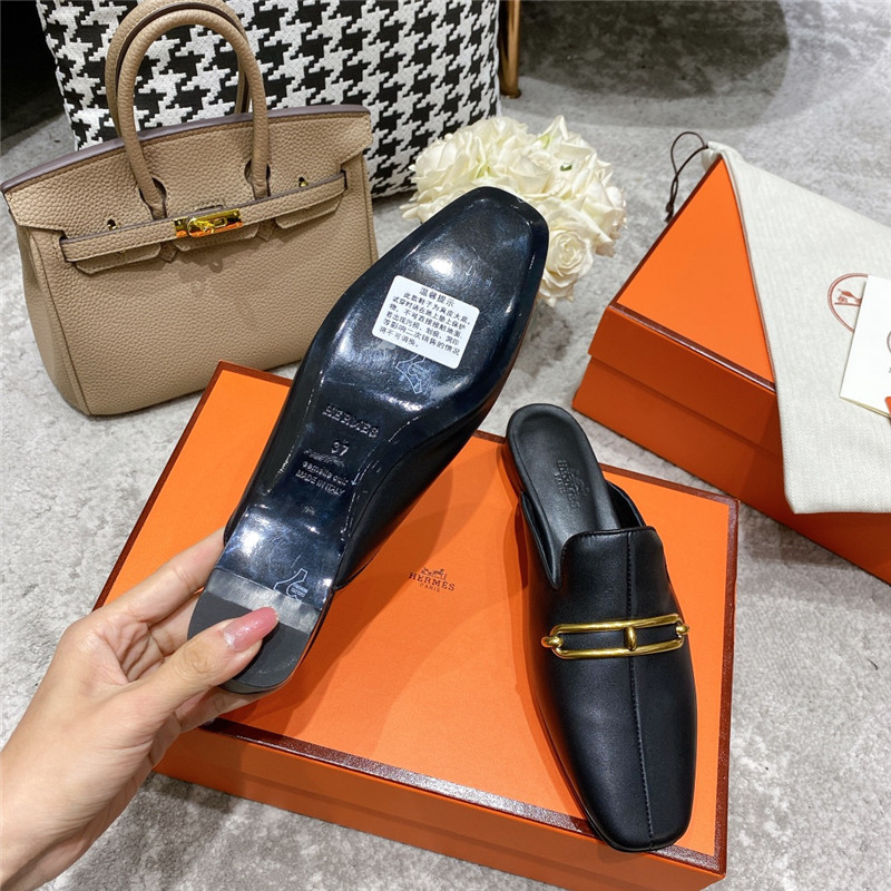 H**me5 muller flat slippers