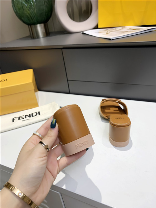 F**di thick heel sandals