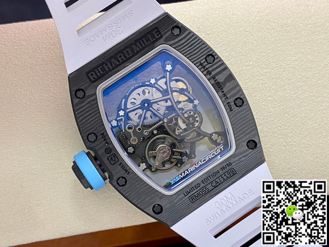Replica Richard Mille RM-055 1:1 Best Edition BBR Factory Carbon Fiber