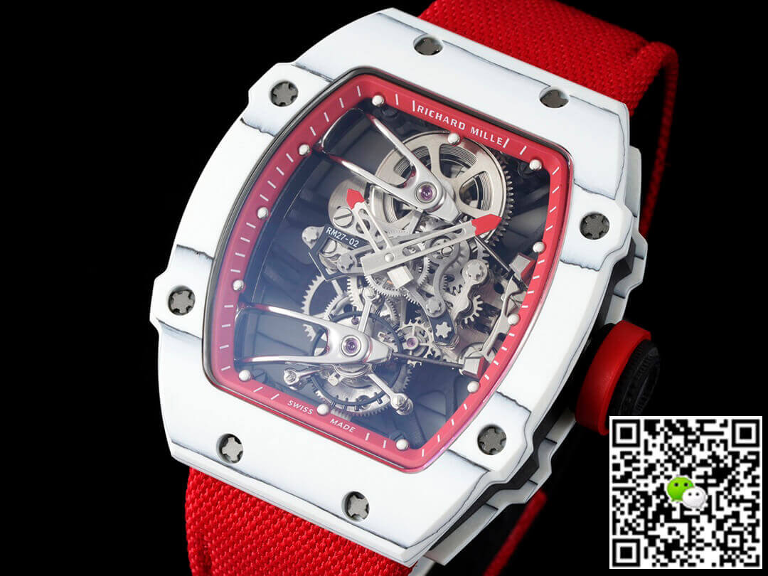 Replica Richard Mille RM27-02 Rafael Nadal Tourbillon 1:1 Best Edition RM Factory Red Strap