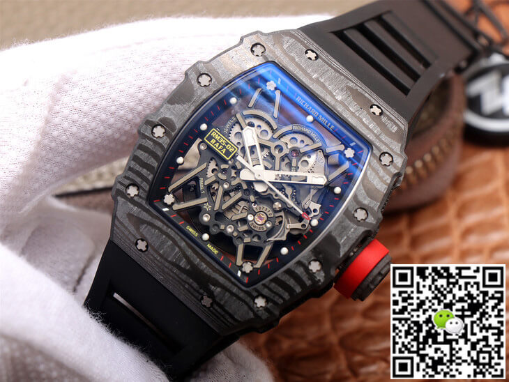 Replica Richard Mille RM35-02 1:1 Best Edition ZF Factory Carbon Fiber Case
