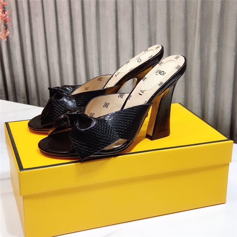 F**di Dupes block heel sandals