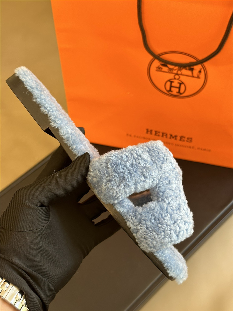 H**me5 fur roll cake hair H slippers