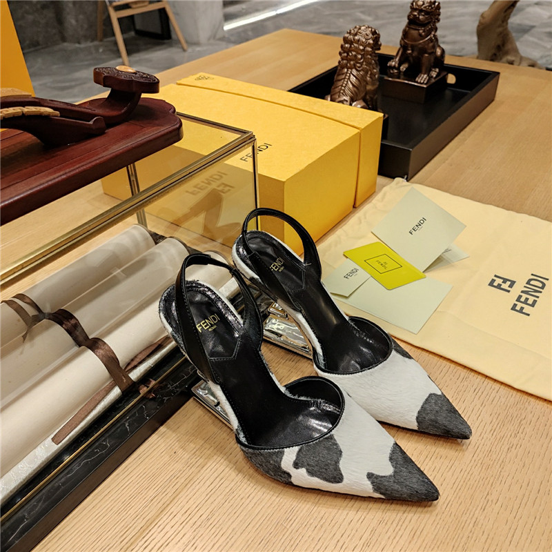 F**di strappy toe high heel sandals