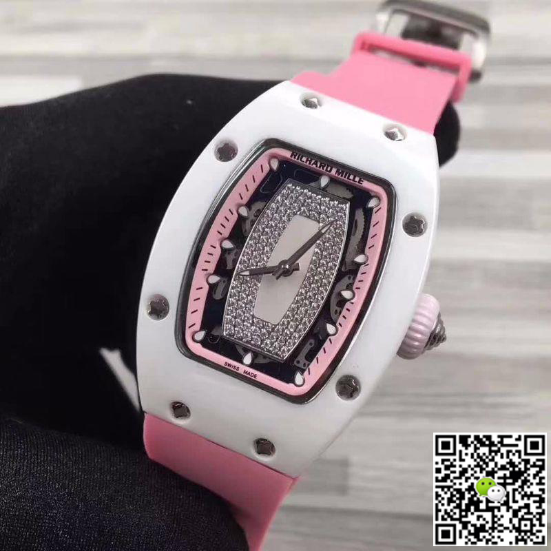 Replica Richard Mille RM07 1:1 Best Edition Swiss ETA6T51 Red Dial with D1am0nds