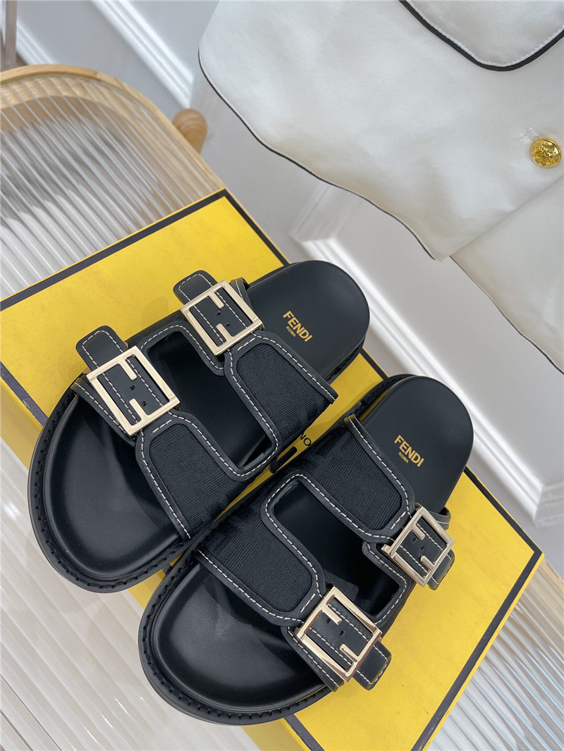 F**di ff logo plaque sandals