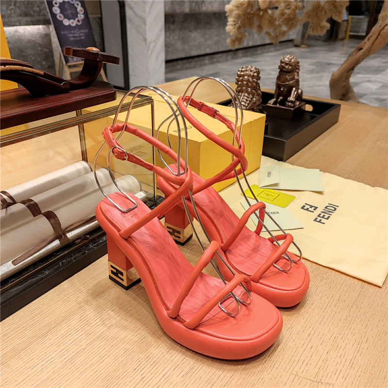 F**di color block haute couture sandals