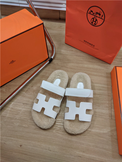 H**me5 lamb wool flat slippers