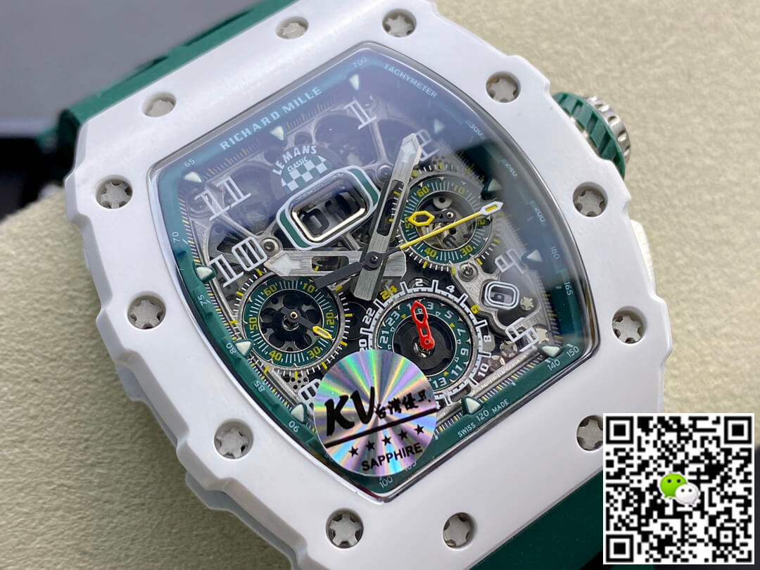 Replica Richard Mille RM011-03 1:1 Best Edition KV Factory Green Strap