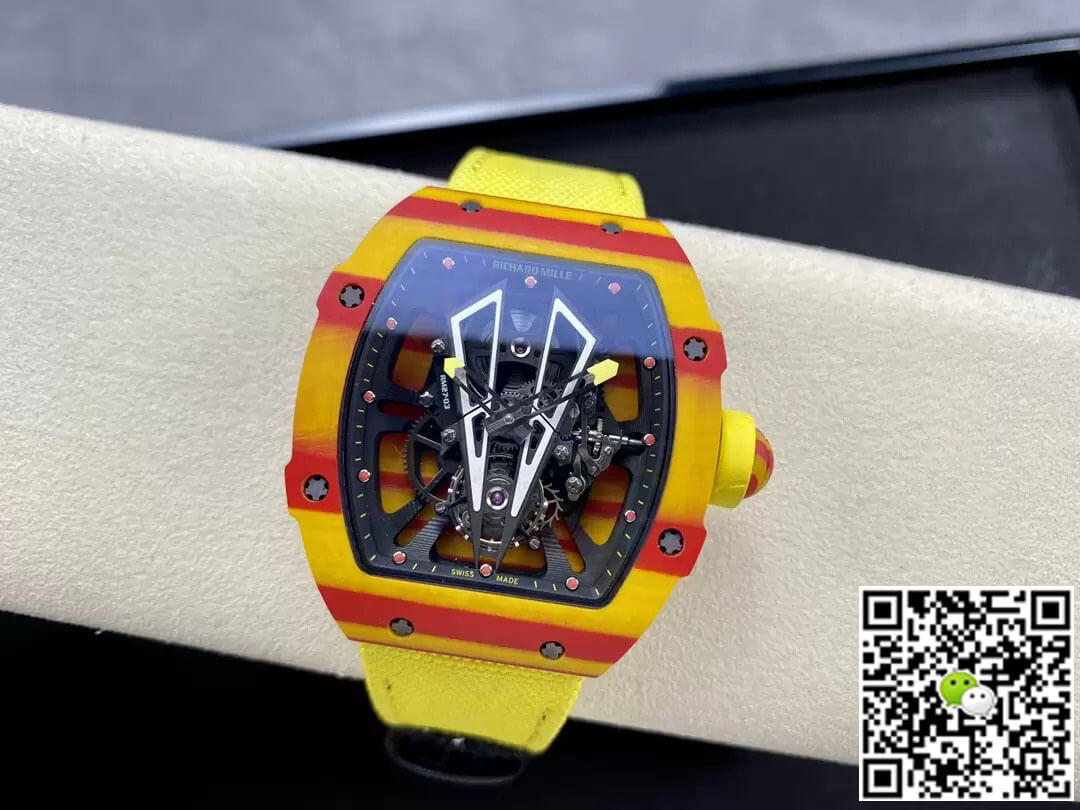 Richard Mille Replica RM27-03 Tourbillon 1:1 Best Edition BBR Factory Yellow Strap