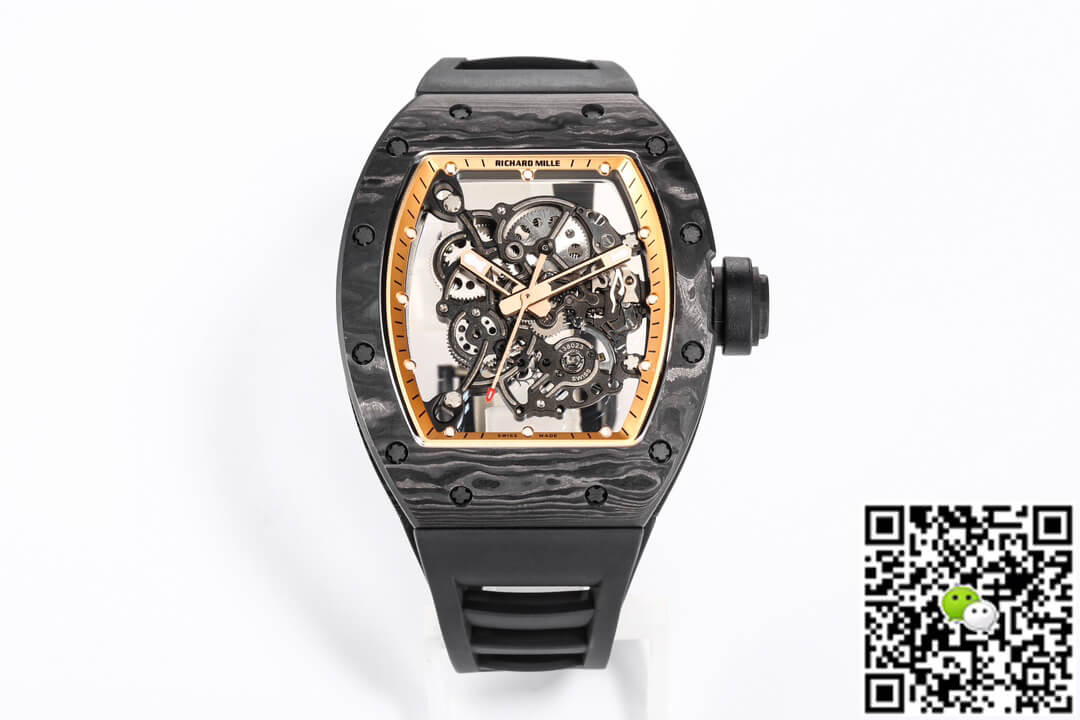 Replica Richard Mille RM055 NTPT 1:1 Best Edition BBR Factory Carbon Fiber Dial
