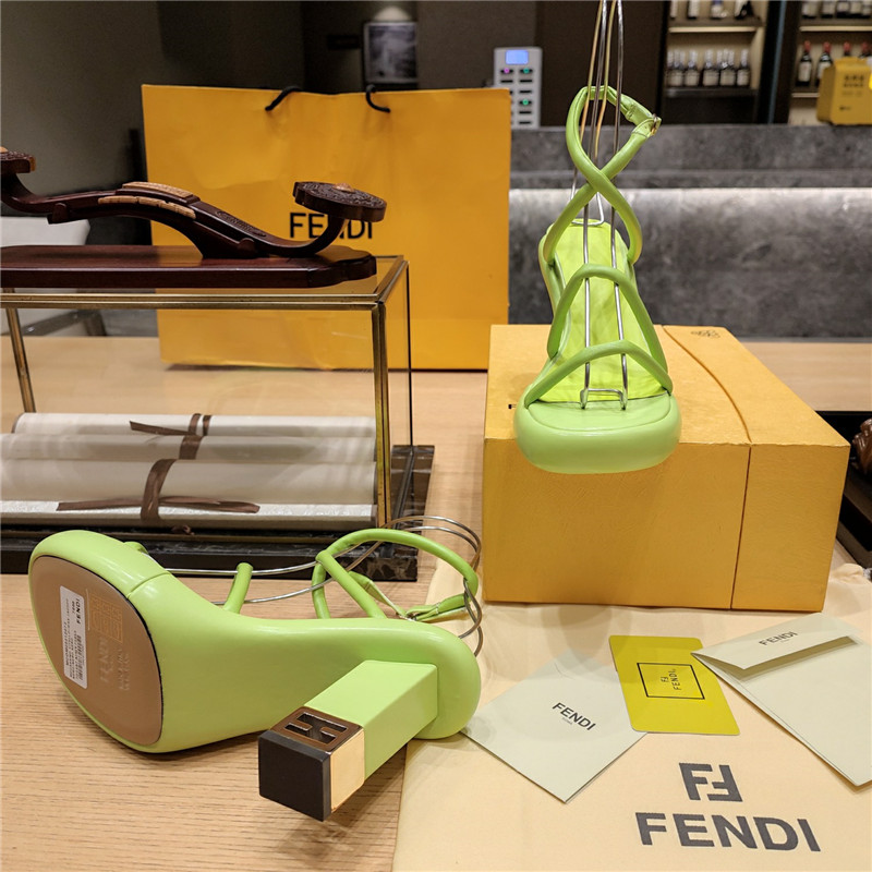 F**di color block haute couture sandals