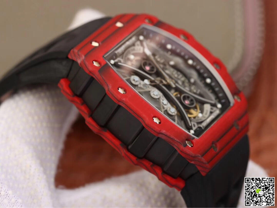 Replica Richard Mille RM53-01 1:1 Best Edition KV Factory TPT Carbon Fiber Black Strap