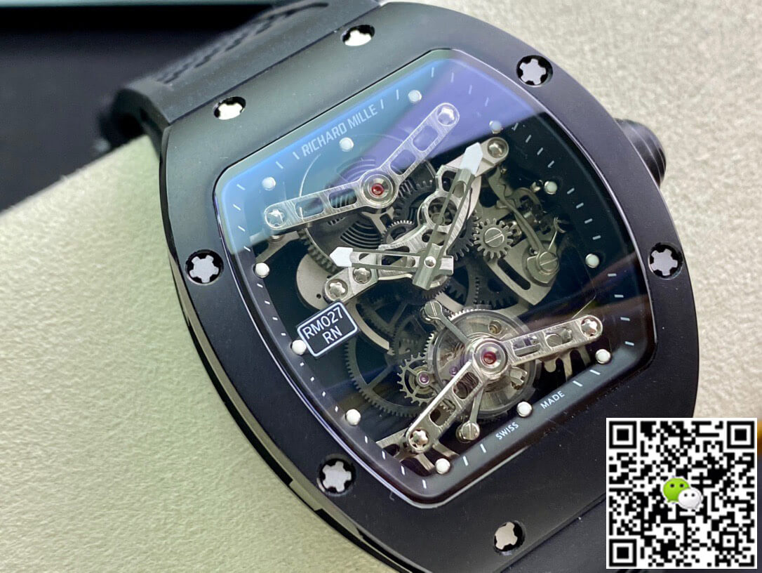Replica Richard Mille RM027 1:1 Best Edition EUR Factory Transparent Black Dial