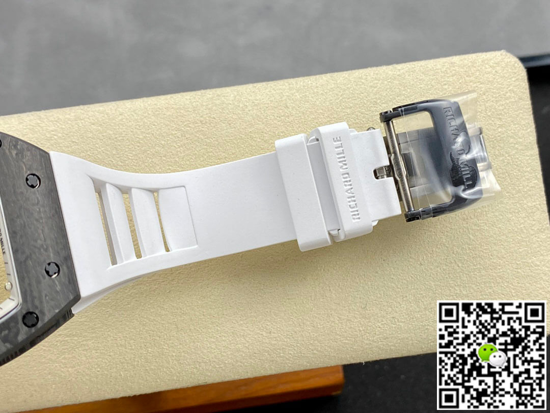 Replica Richard Mille RM-055 1:1 Best Edition BBR Factory White Strap