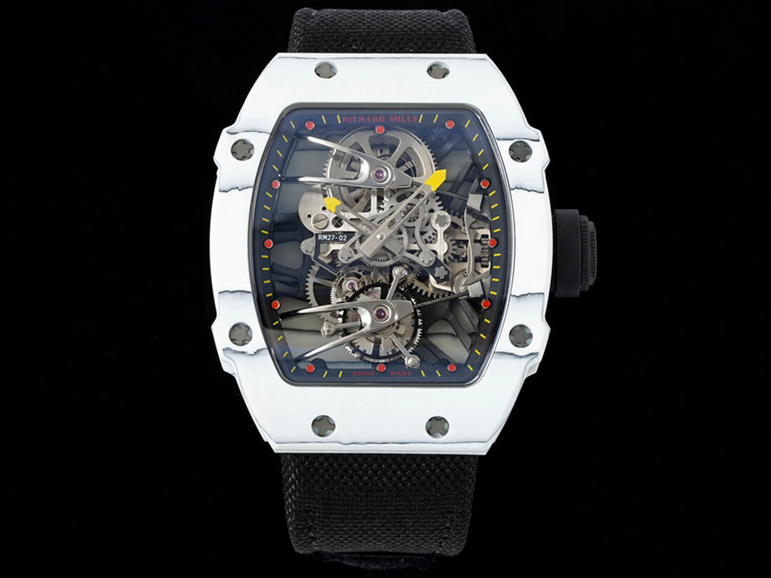 Replica Richard Mille RM27-02 Rafael Nadal Tourbillon 1:1 Best Edition RM Factory Black Strap