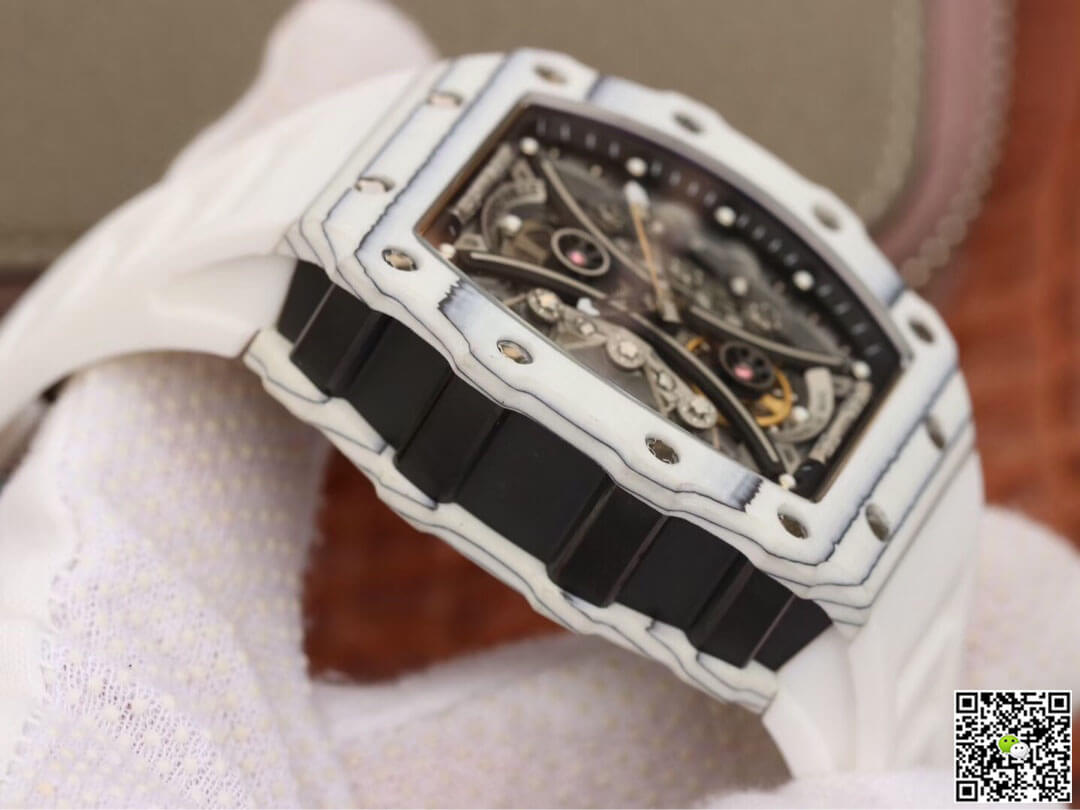 Replica Richard Mille RM53-01 1:1 Best Edition KV Factory White TPT Carbon Fiber