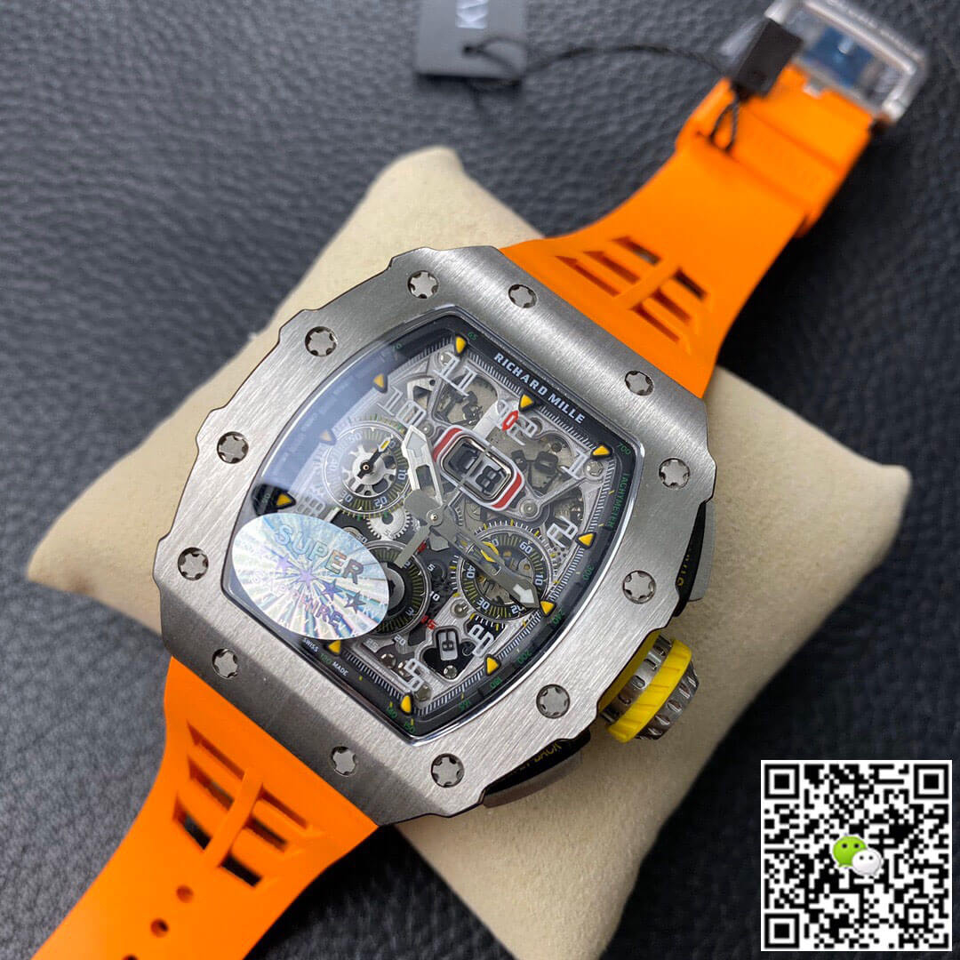 Replica Richard Mille RM11-03 1:1 Best Edition KV Factory Orange Strap