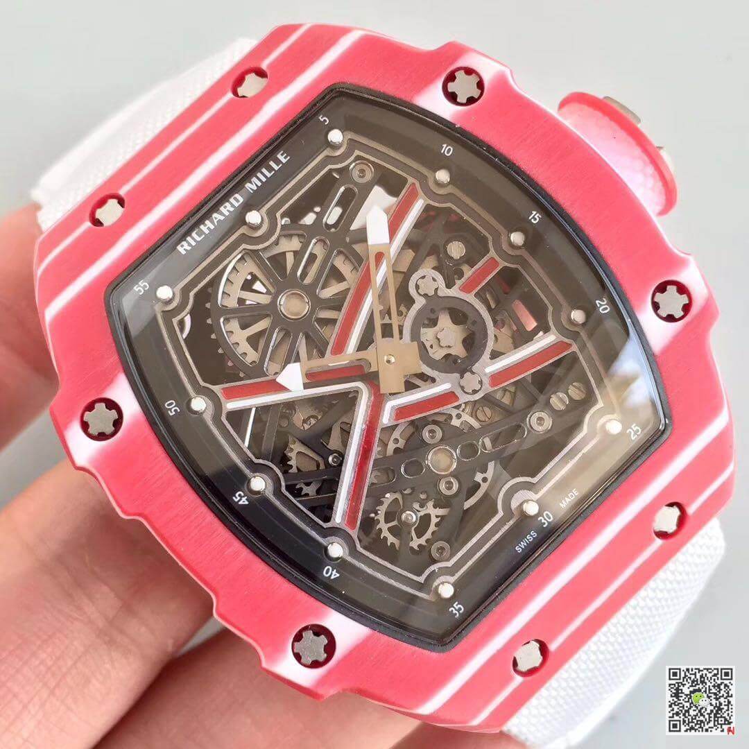 Replica Richard Mille RM67-02 KV Factory 1:1 Best Edition Swiss ETA8215 Red Forge Carbon Bezel