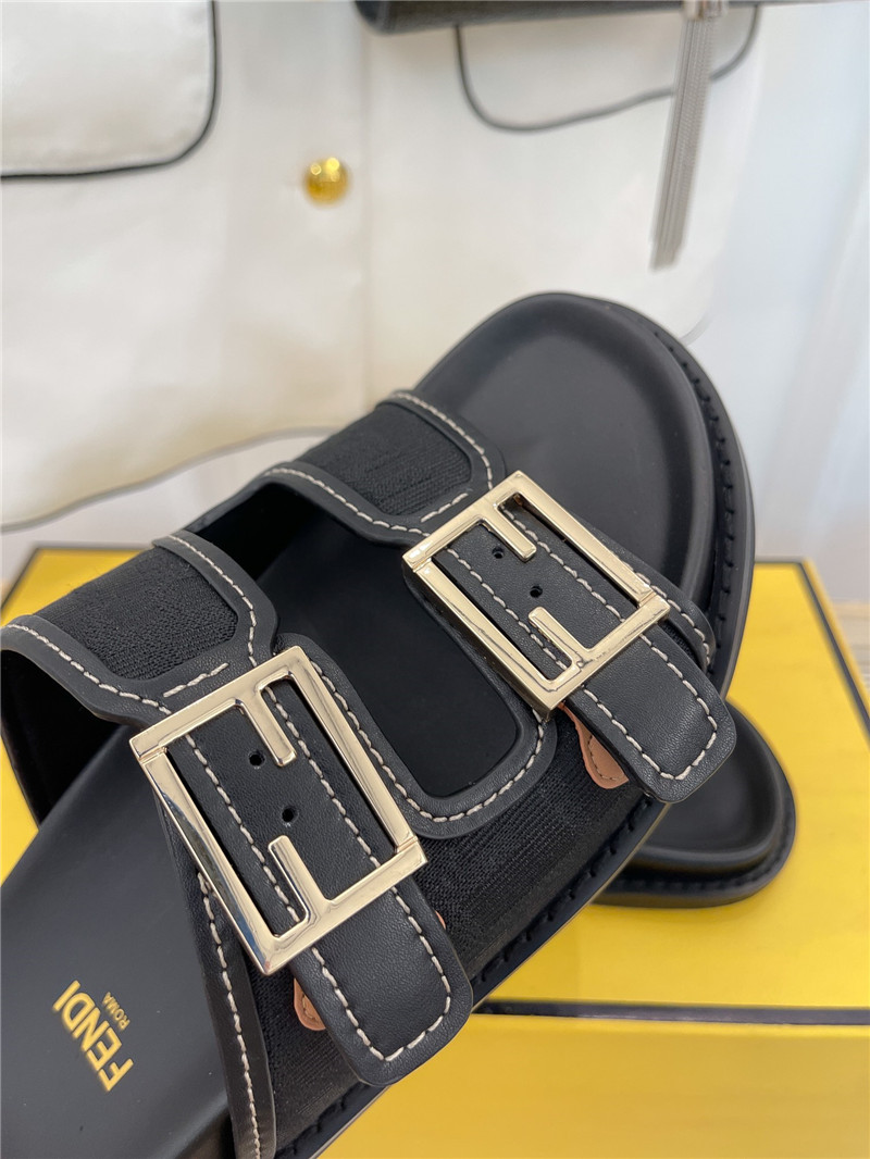 F**di ff logo plaque sandals