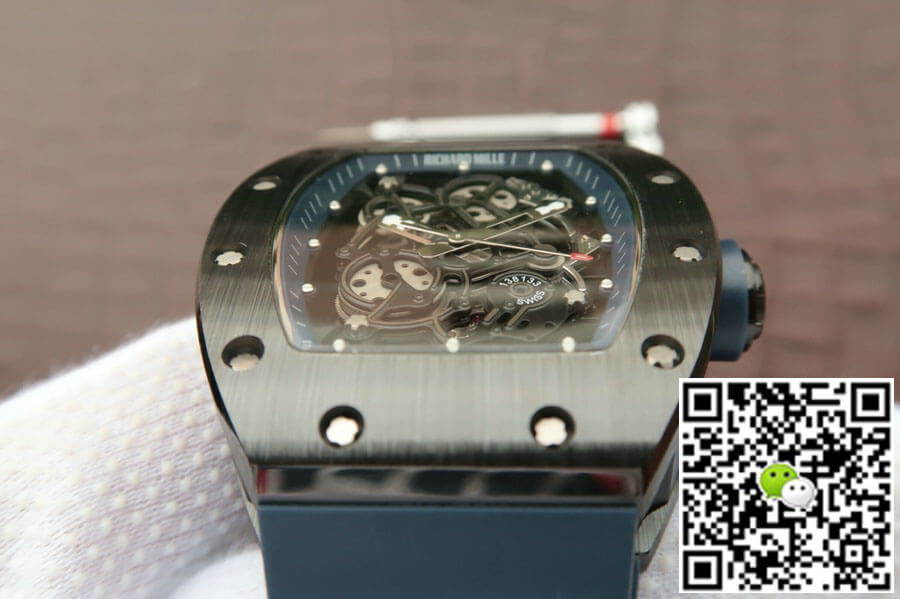 Replica Richard Mille RM055 1:1 Best Edition KV Factory Dark Blue Strap