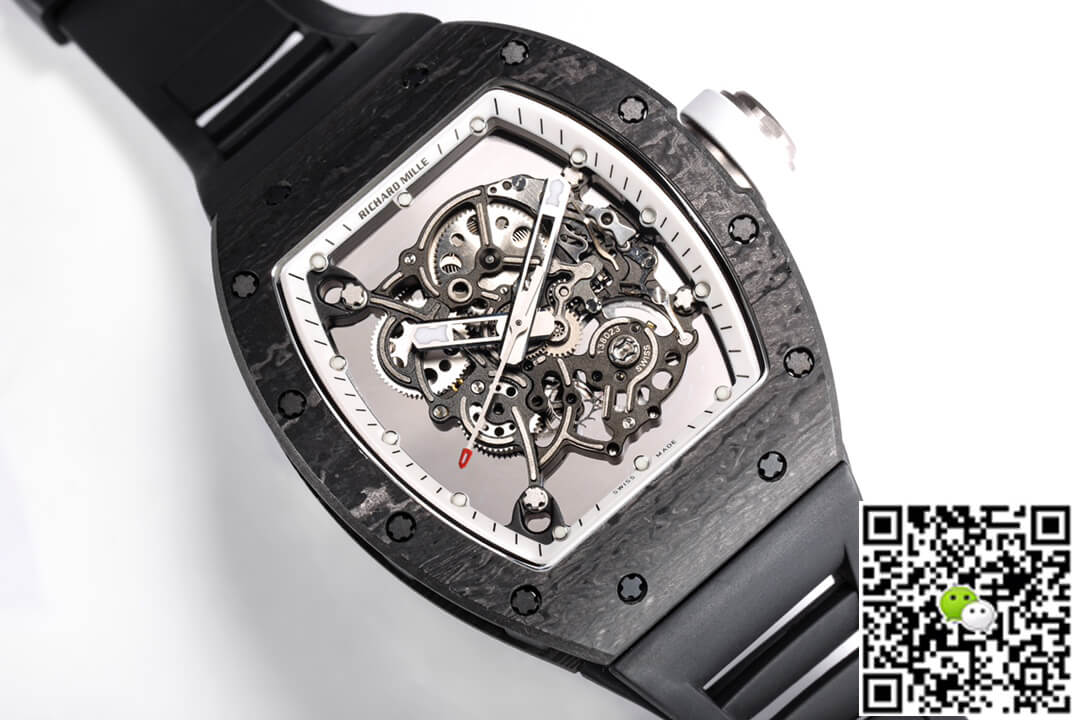 Replica Richard Mille RM055 NTPT 1:1 Best Edition BBR Factory Black Strap