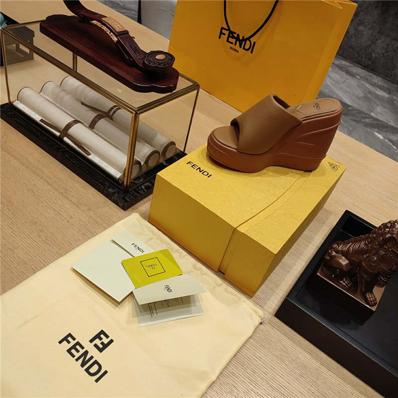 F**di wedge platform sandals