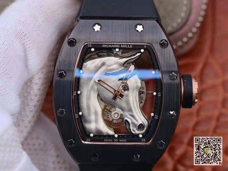 Replica Richard Mille Polo Club Saint Tropez RM52-02 KV Factory 1:1 Best Edition Swiss ETA8215 Silver Horse Dial