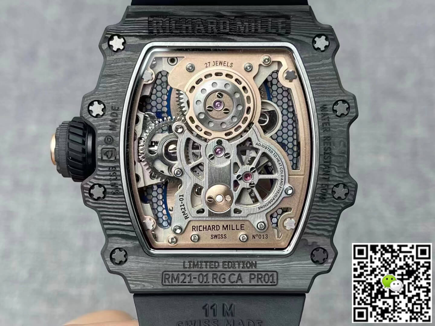 Replica Richard Mille RM21-01 1:1 Best Edition RM Factory Tourbillon Skeleton Dial