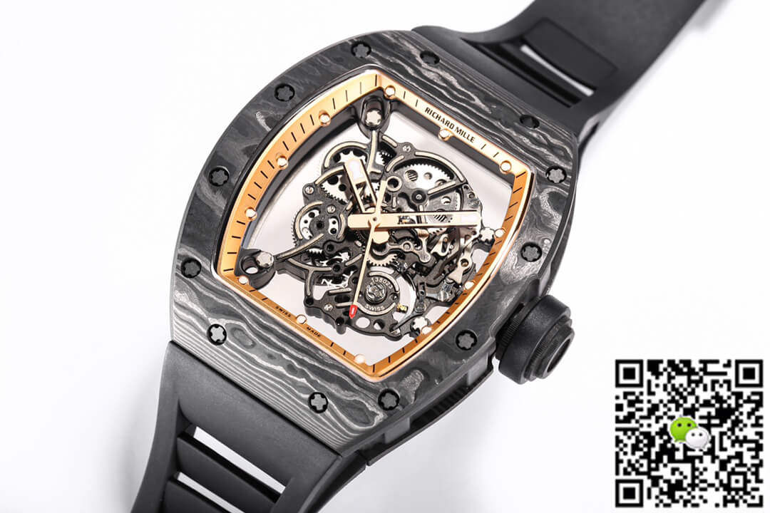Replica Richard Mille RM055 NTPT 1:1 Best Edition BBR Factory Carbon Fiber Dial