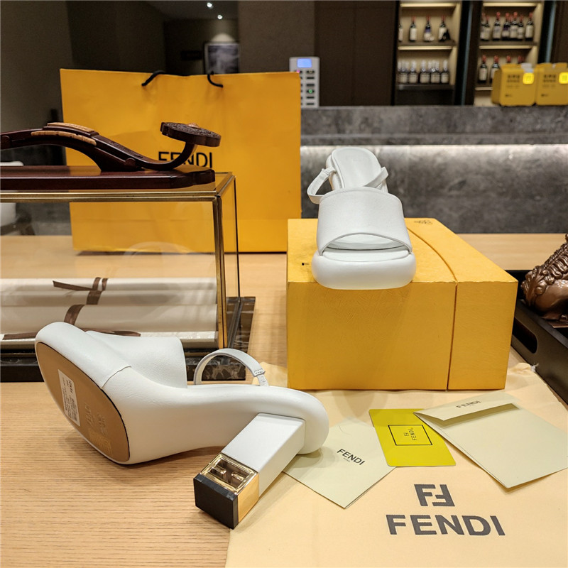 F**di block heel sandals