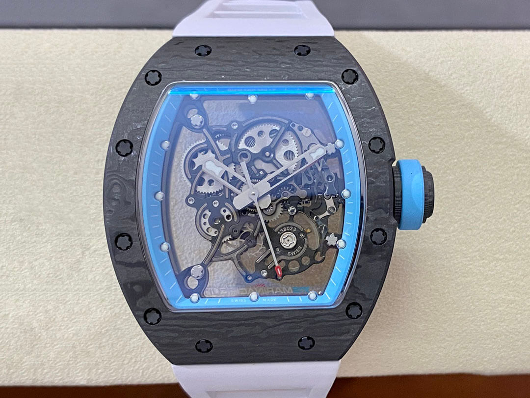 Replica Richard Mille RM-055 1:1 Best Edition BBR Factory Carbon Fiber