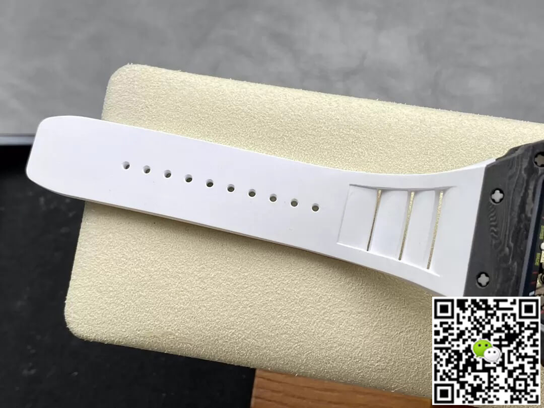 Richard Mille Replica RM35-02 1:1 Best Edition T+ Factory Carbon Fiber White Strap