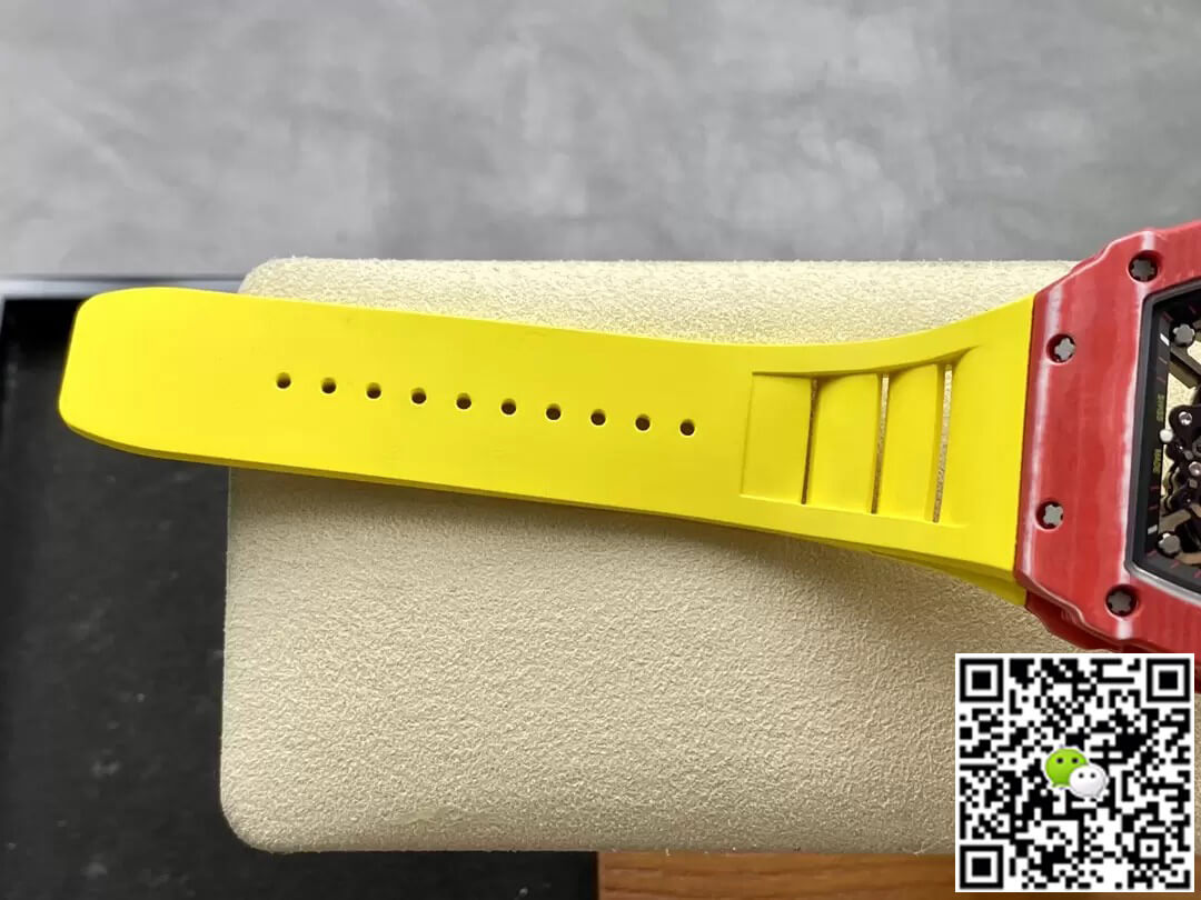 Richard Mille Replica RM35-02 1:1 Best Edition T+ Factory Red Carbon Fiber NTPT Case