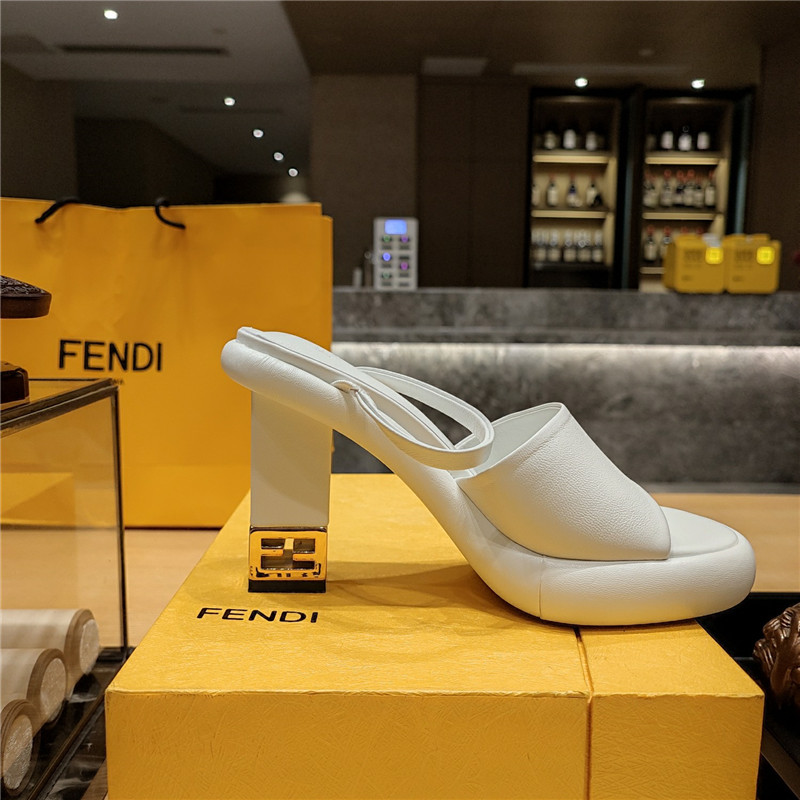 F**di block heel sandals