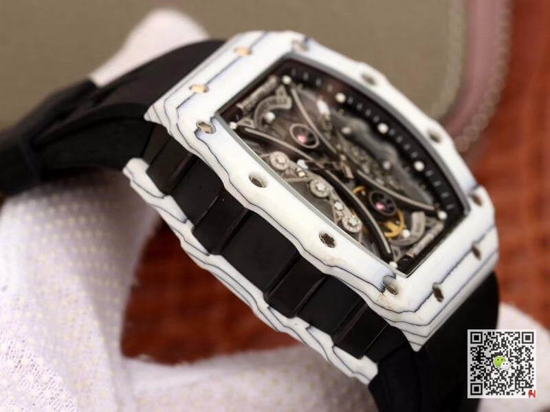 Replica Richard Mille Pablo Mac Donough RM53-01 1:1 Best Edition Swiss ETA Imported mechanical movement Skeleton Dial Black rubber strap