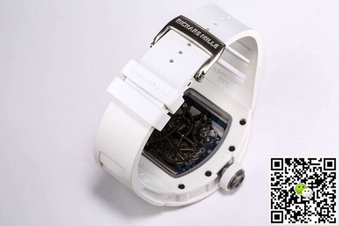 Replica Richard Mille RM-055 1:1 Best Edition BBR Factory V2 White Ceramic Case
