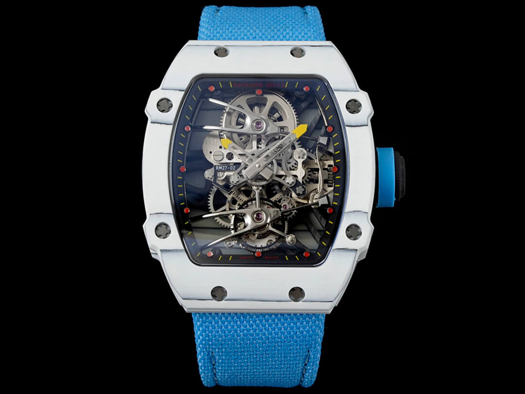 Replica Richard Mille RM27-02 Rafael Nadal Tourbillon 1:1 Best Edition RM Factory Blue Strap