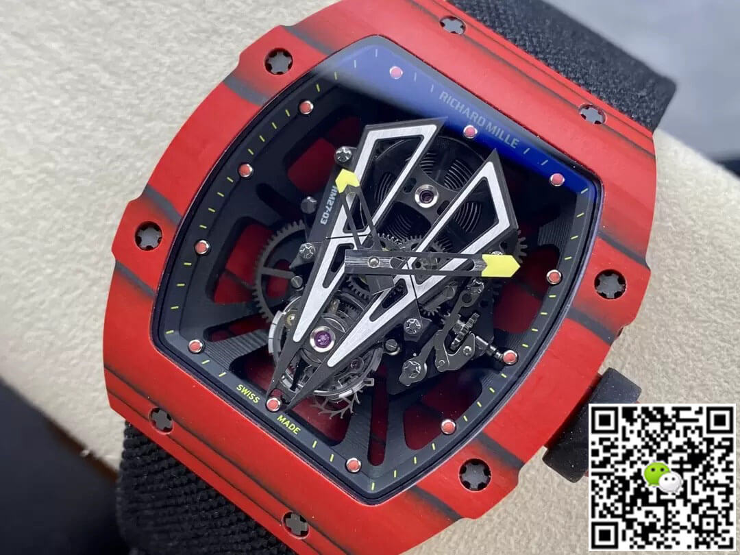 Richard Mille Replica RM27-03 Tourbillon 1:1 Best Edition BBR Factory Red Carbon Fiber Case