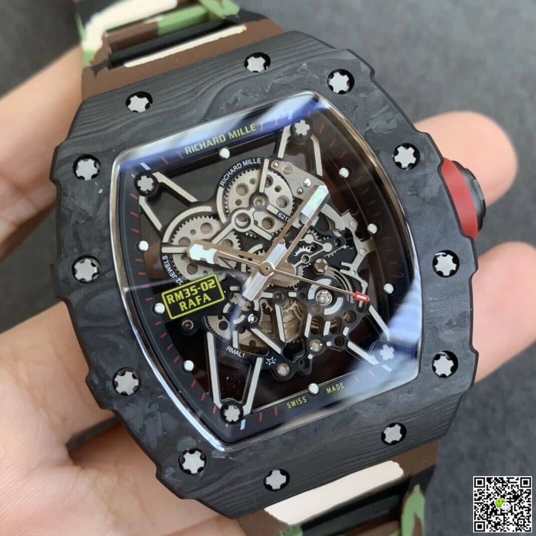 Replica Richard Mille RM35-02 1:1 Best Edition KV Factory V3 Camouflage Strap