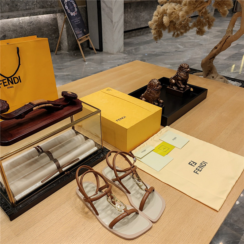 F**di flat beach sandals